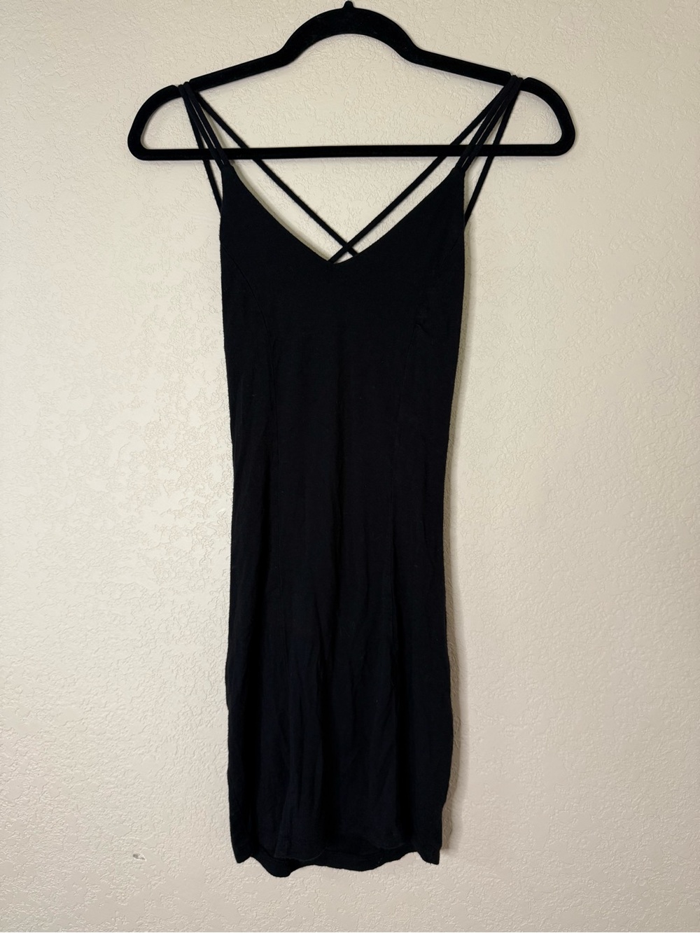 Charlotte Russe Black Slip Dress with Thin Straps